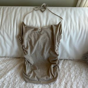 Guess sparkle gold halter top